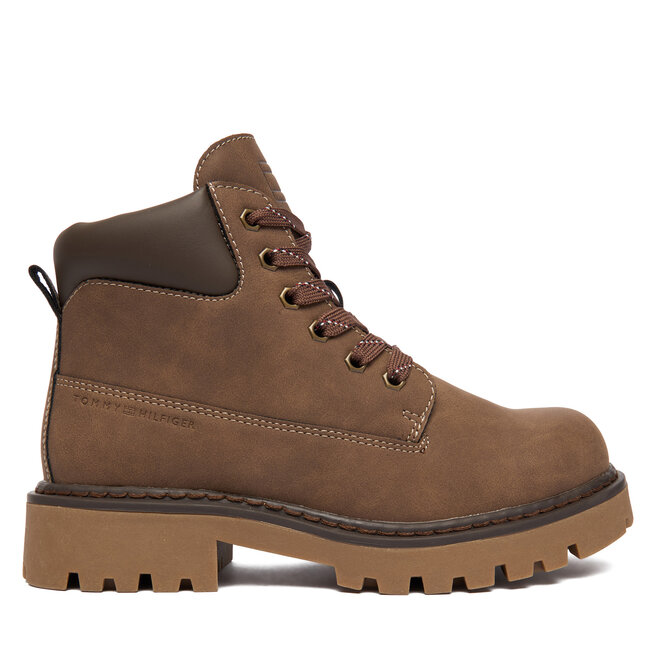 Trapery Tommy Hilfiger T3X5-34125-1269509 D Brązowy - chłopięce