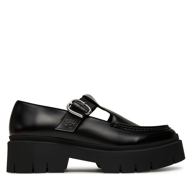 Loafersy HUGO Kris 50551873 Czarny - kobiece