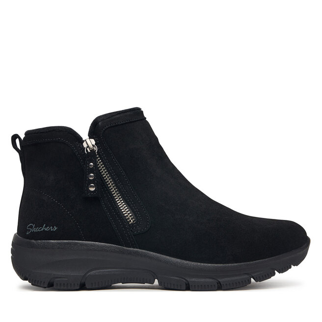 Botki Skechers Easy Going - Urban Zip 168188/BBK Czarny - kobiece