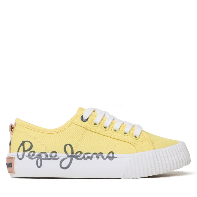 Tenisówki Pepe Jeans Ottis Log G PGS30577 Żółty - kobiece