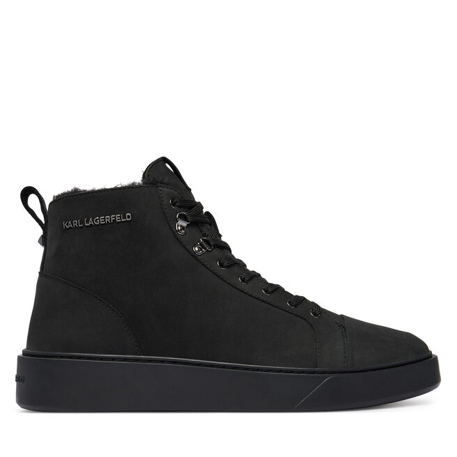 Sneakersy KARL LAGERFELD Flint II KL53353L Czarny - męskie