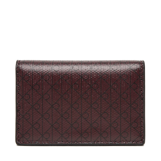 Portfel Calvin Klein Emblem Aop Accordion Cardcase LV04F1083G Bordowy -