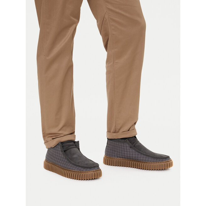 Trzewiki Clarks Torhill Hi 26183426 Szary - męskie