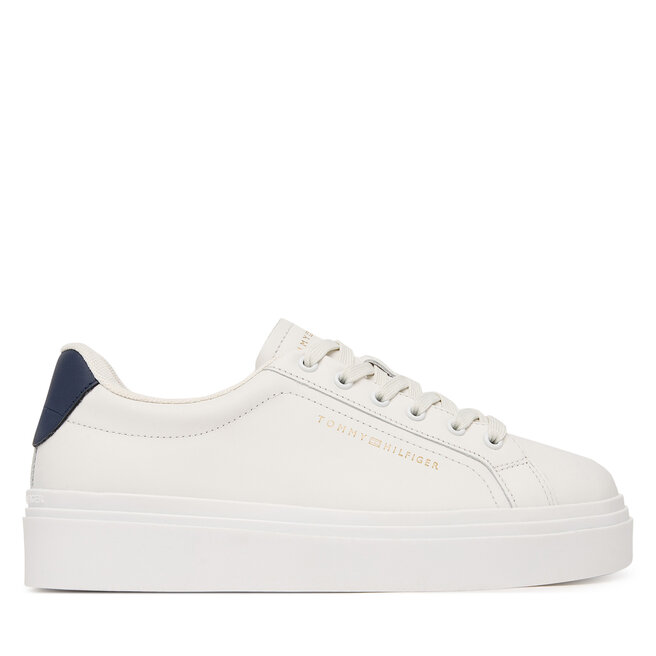 Sneakersy Tommy Hilfiger Chic Cupsole FW0FW09107 Écru - kobiece