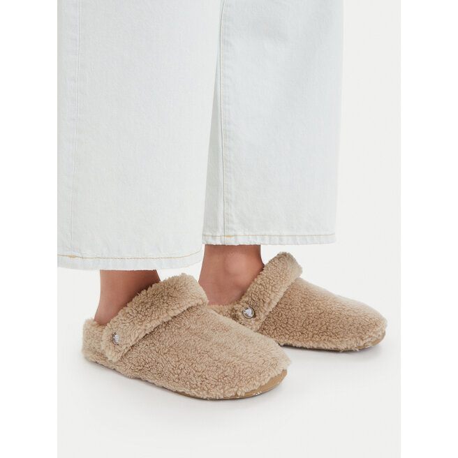 Kapcie Crocs Classic Cozzzy 209386 Beżowy - kobiece