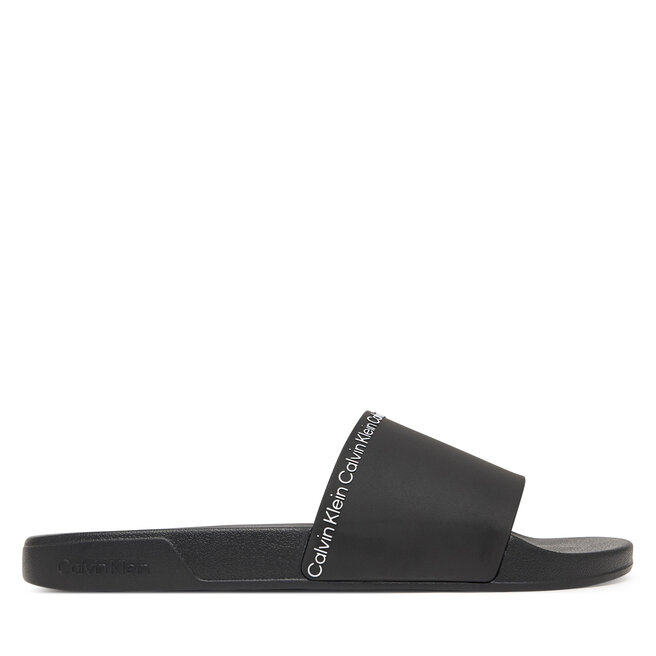 Klapki Calvin Klein Ess Slide Institutional Cv HM0HM02108 Czarny -