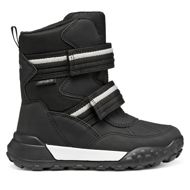 Śniegowce Geox J Trekkyup B Abx J56MBB 050FU C9999 D Czarny - chłopięce