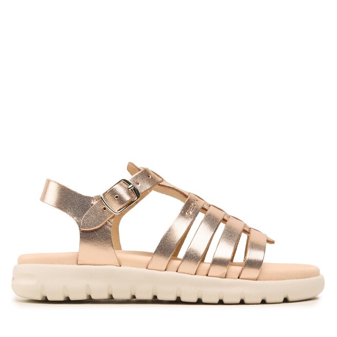 Sandały Geox J Sandal Soleima Gir J35GSB000CFC7018 S Złoty - dziewczęce