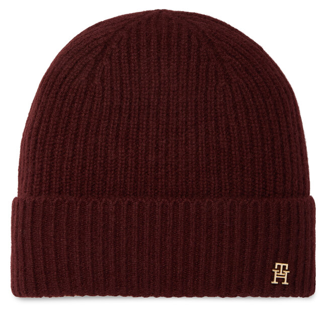 Czapka Tommy Hilfiger AW0AW19098 Bordowy -