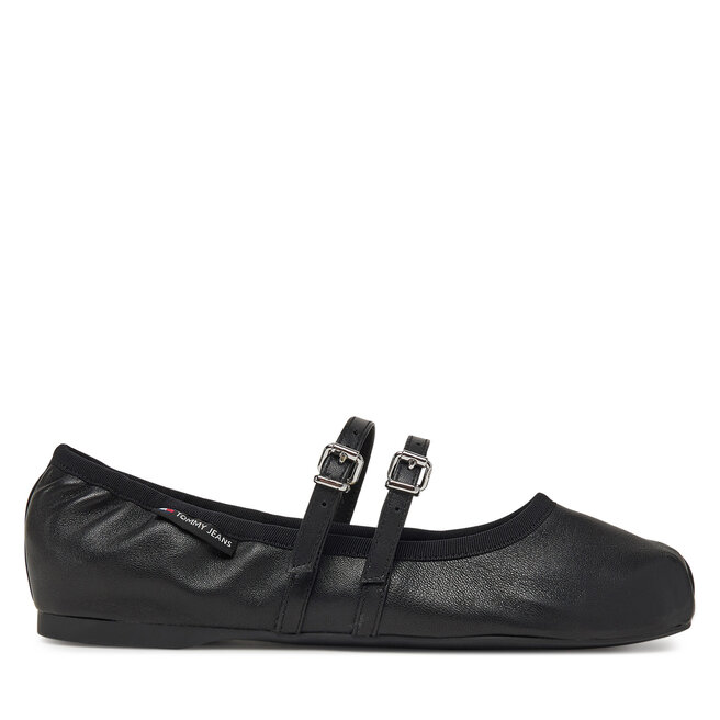 Baleriny Tommy Jeans Ballerina EN0EN02720 Czarny -