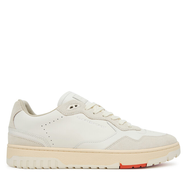 Sneakersy Tommy Hilfiger Th Basket Better Mix FM0FM05520 Écru - męskie