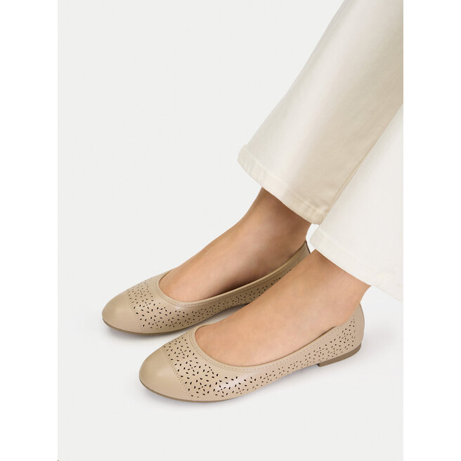 Baleriny JENNY CEO-39408-301 Beżowy -