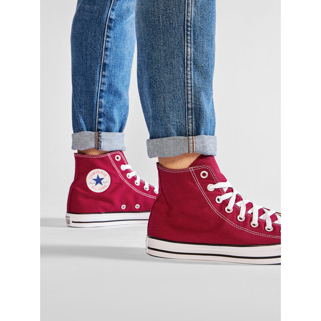 Trampki Converse All Star Hi Maroon M9613 Bordowy - męskie