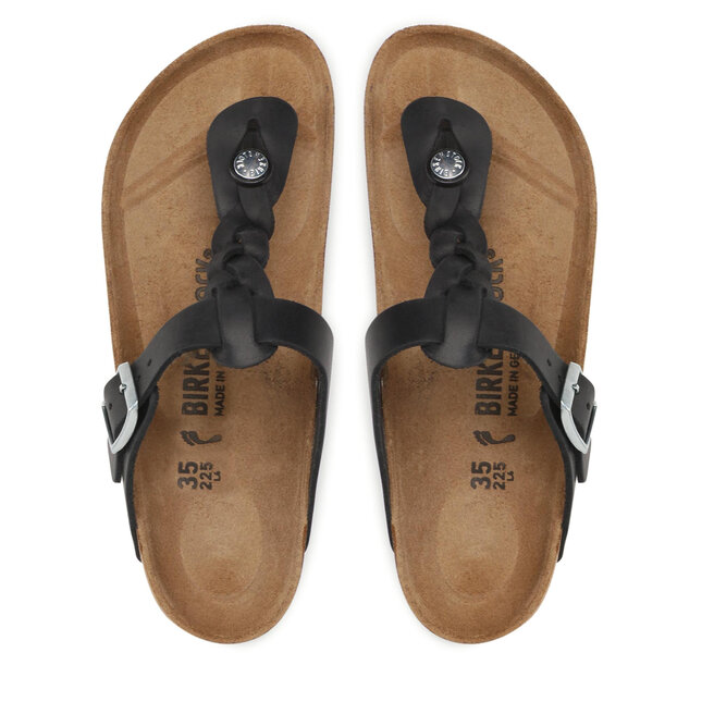 Japonki Birkenstock Gizeh Braided 1021360 Czarny -