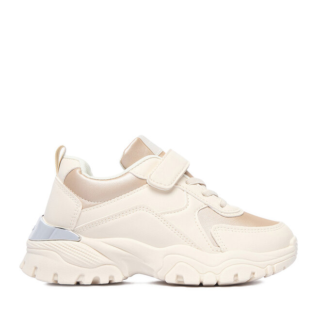 Sneakersy DeeZee TS5227K-21 Beżowy - dziewczęce