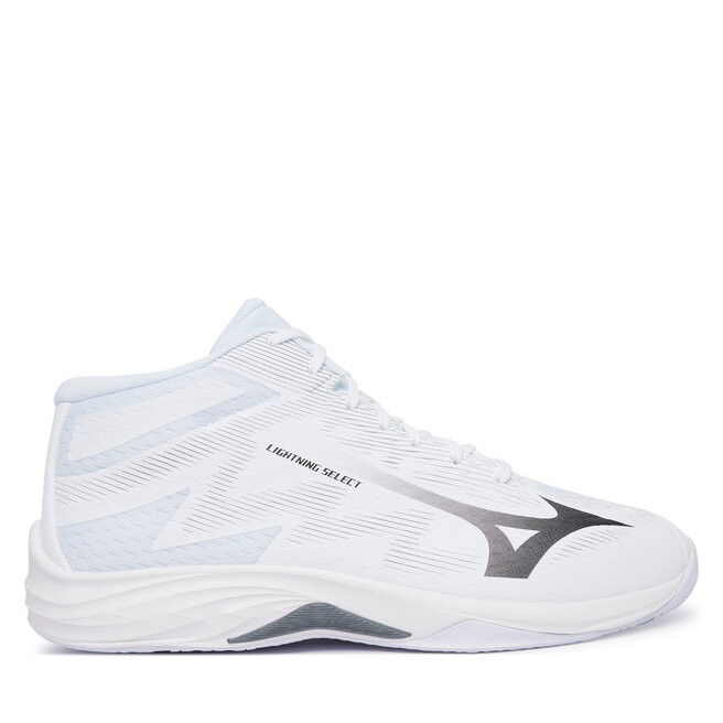 Buty halowe Mizuno Lightning Select Mid V1GA2675 Biały - męskie