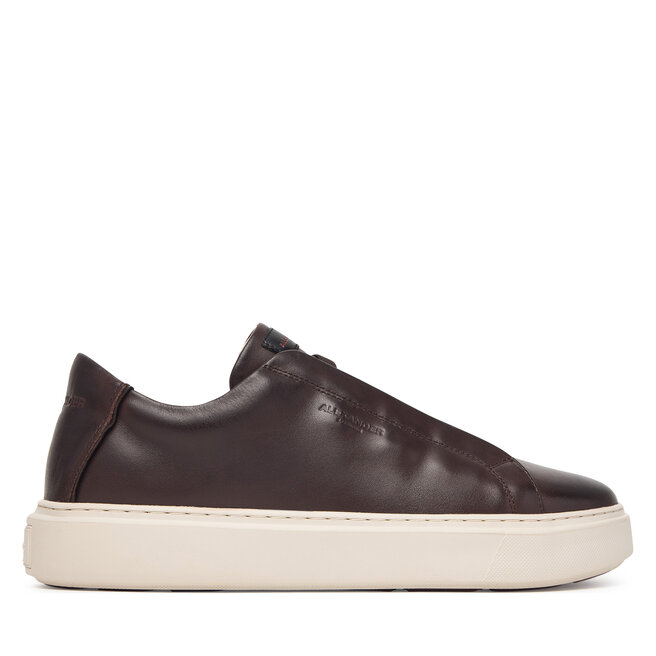 Sneakersy Alexander Smith London ALBESLM-9147 Brązowy ciemny - męskie