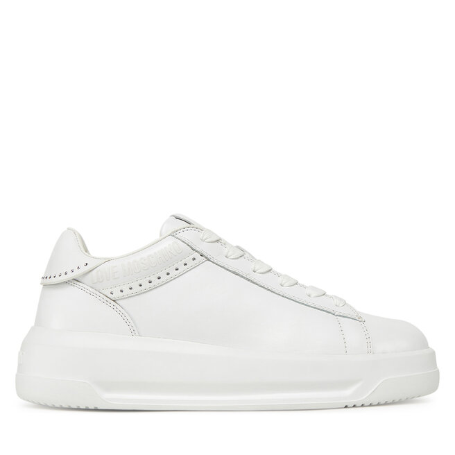 Sneakersy LOVE MOSCHINO JA15535G0MIA0100 Biały - kobiece