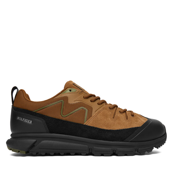 Sneakersy Tommy Hilfiger Outdoor Sneaker Tech Suede Wpm FM0FM05723 Brązowy - męskie