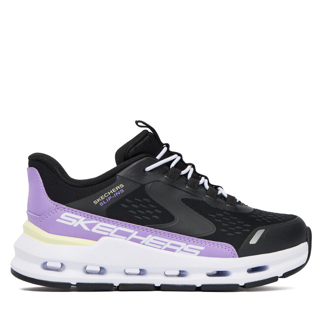 Sneakersy Skechers Glide-Step + 303654L BKPR Czarny - dziewczęce