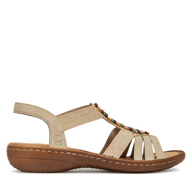Sandały Rieker 60851-62 Beżowy - kobiece