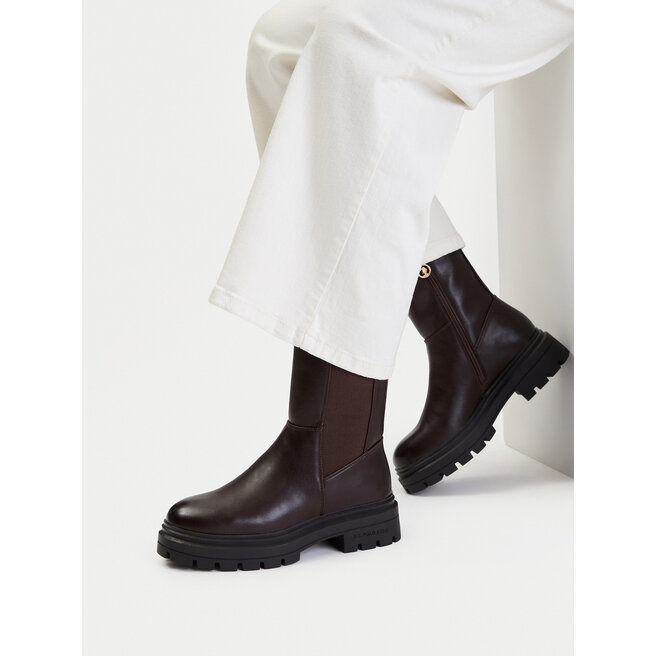 Botki U.S. Polo Assn. EO-SVETA003W/GYE1 Brązowy - kobiece