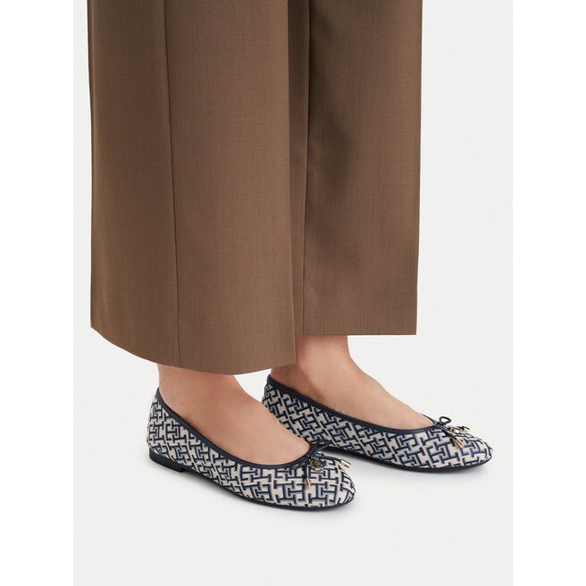 Baleriny Tommy Hilfiger Th Charm Jacquard Ballerina FW0FW09504 Kolorowy -