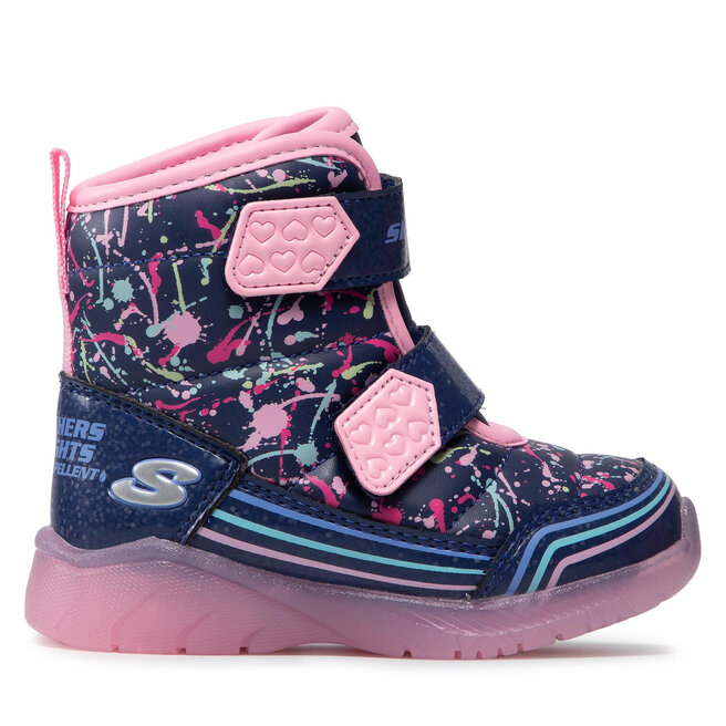Śniegowce Skechers Power Paint 302653N/NVMT Granatowy - dziewczęce