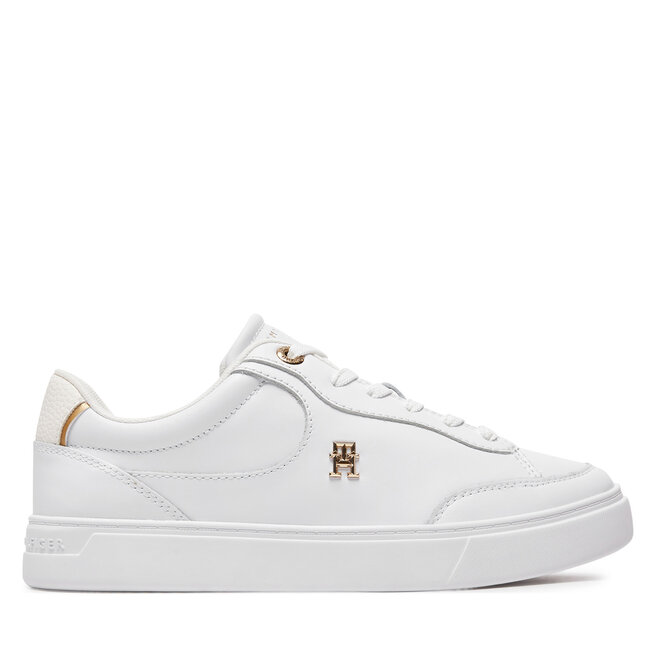 Sneakersy Tommy Hilfiger Essential Chic Court Sneaker FW0FW08322 Biały - kobiece