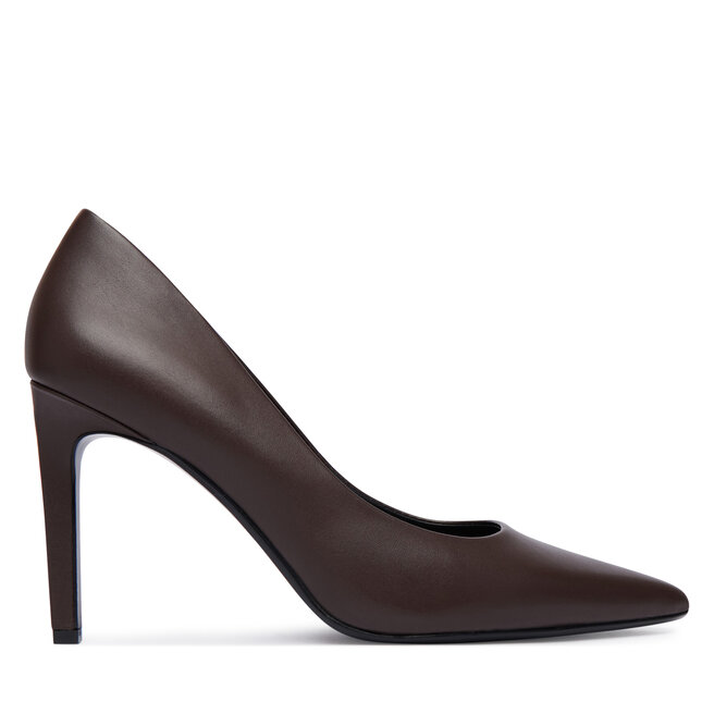 Szpilki Calvin Klein Ess Stiletto 90 HW0HW02608 Brązowy - kobiece