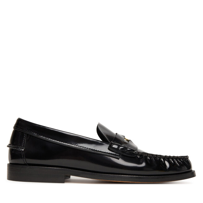 Mokasyny Tommy Hilfiger Hilfiger Penny Abrasivato FW0FW09257 Czarny -