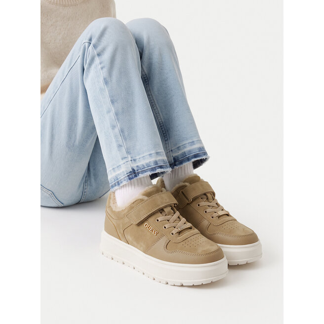 Sneakersy Guess EO-V9-27007L Beżowy - dziewczęce