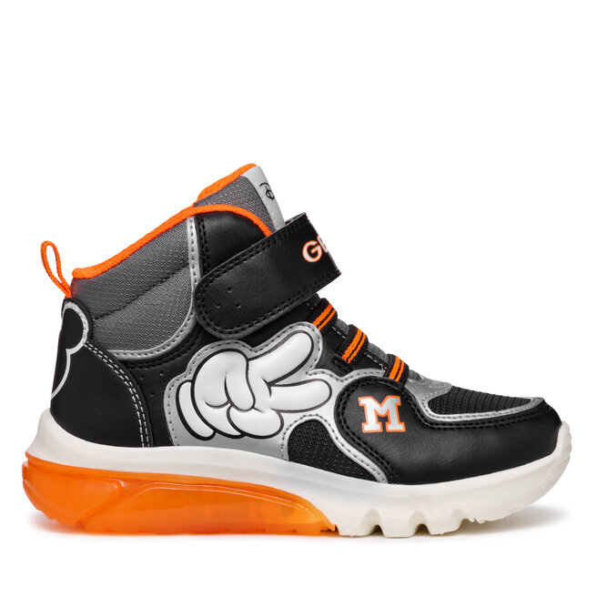 Sneakersy Geox J Ciberdron Boy J46LBF 000BC C0039 D Czarny - chłopięce