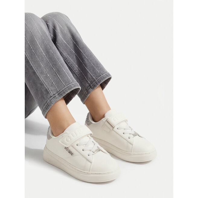 Sneakersy Guess CEO-V12-1145-SS26 Biały - dziewczęce