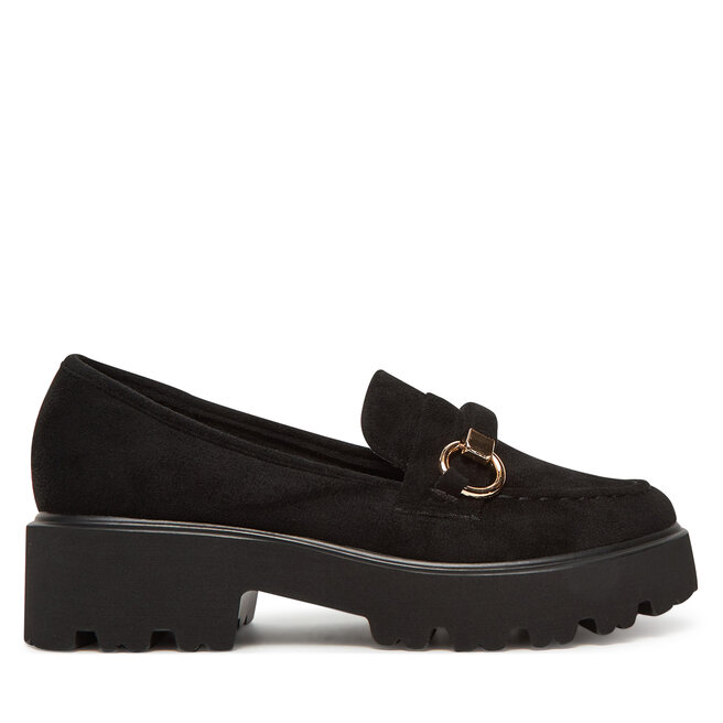 Loafersy DeeZee LE601-4 Czarny - kobiece