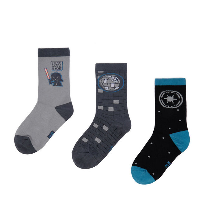Skarpety długie Star Wars CEO-ACCCS-AW26-227SW(3-PACK) Szary - dziecięce