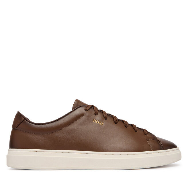 Sneakersy BOSS Kieran 50573549 Brązowy - męskie