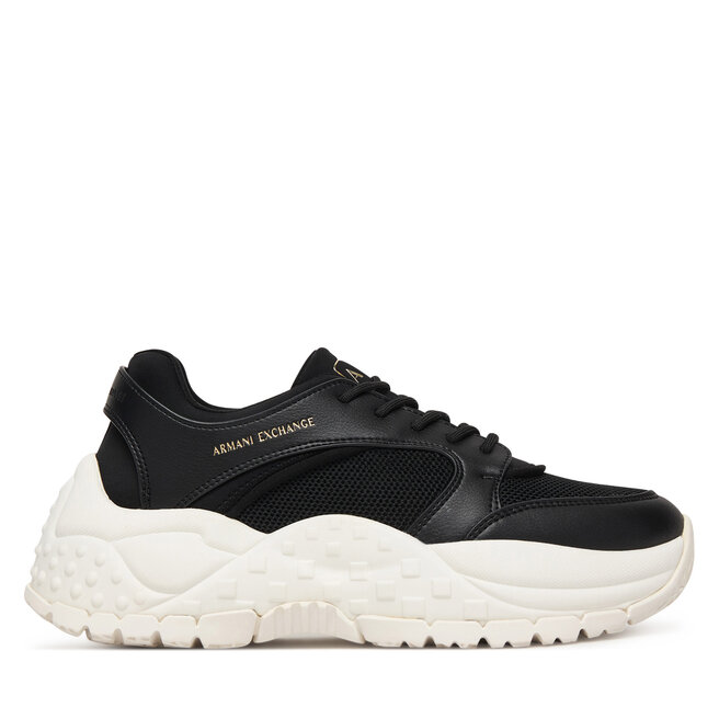 Sneakersy Armani Exchange XW002227 AF21430 UC001 Czarny - kobiece