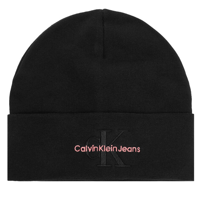 Czapka Calvin Klein Mono Logo Embro K60K612668 Czarny -
