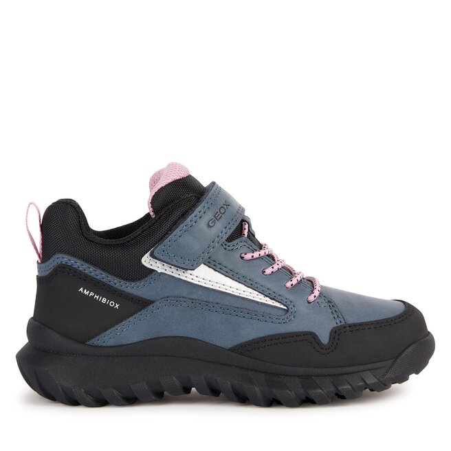 Śniegowce Geox J Simbyos Girl B Abx J36LGA 0MEFU C4321 M Niebieski - dziewczęce