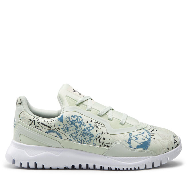 Sneakersy adidas Originals Flex J GX9245 Zielony - chłopięce
