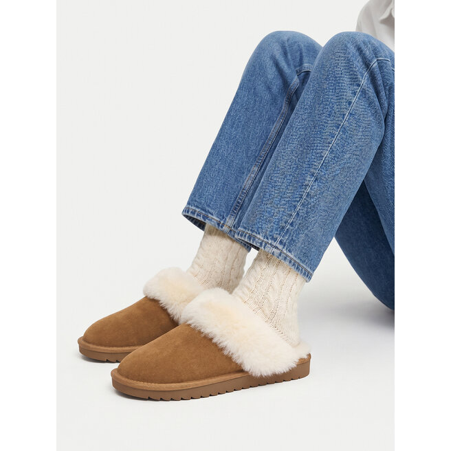 Kapcie Badura EO-MADISON-TS6333-01 Brązowy - kobiece