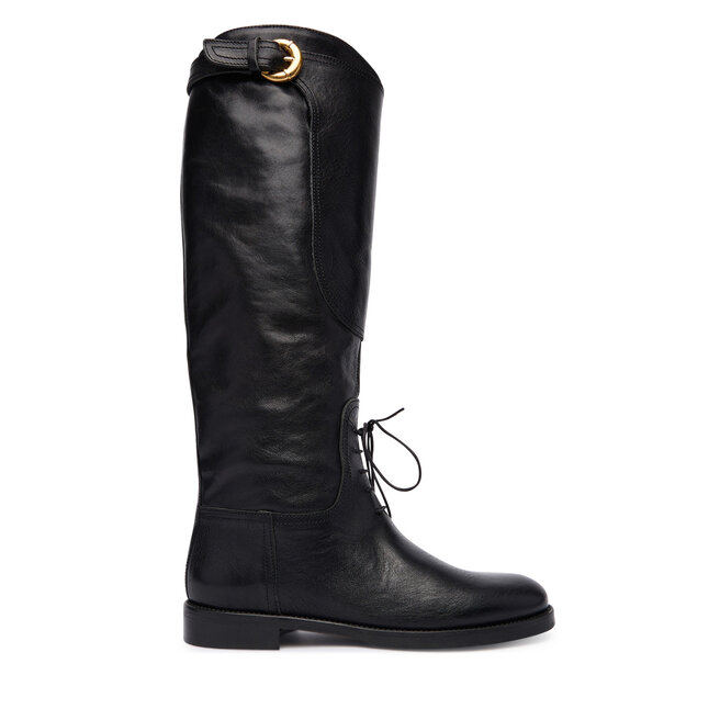 Oficerki Weekend Max Mara Visby 2525796015600 Czarny - kobiece