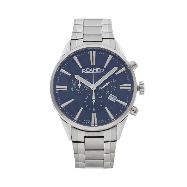 Zegarek Roamer Superior Chrono 508837 41 45 50 Srebrny -
