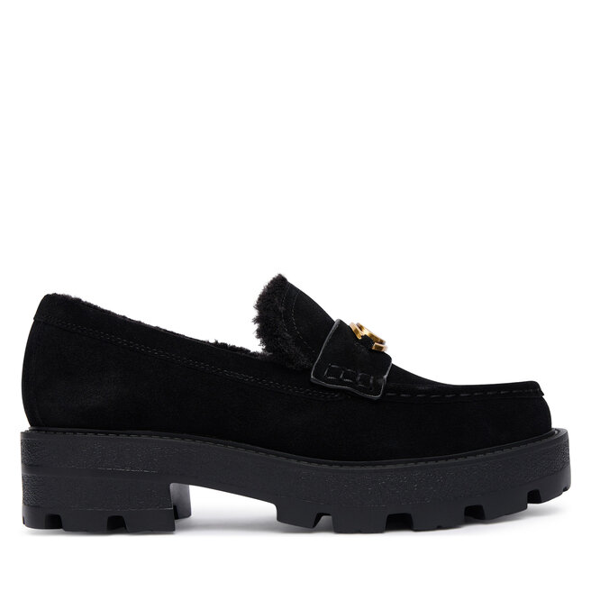 Loafersy Guess za Czarny - kobiece
