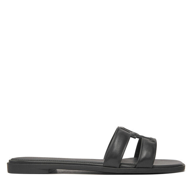 Klapki Tommy Hilfiger Th Logo Strap Mule FW0FW08671 Czarny -