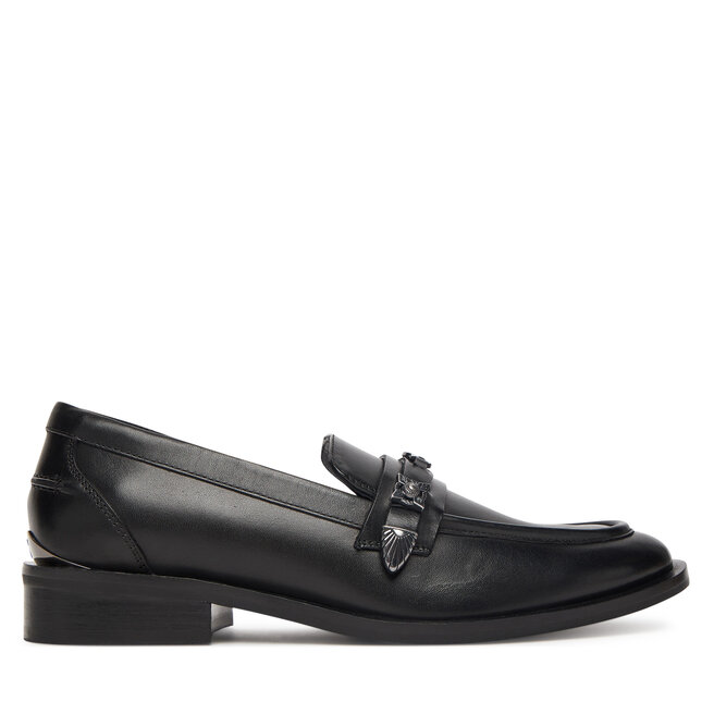 Loafersy Bronx Next Wagon 66652-US Czarny - kobiece