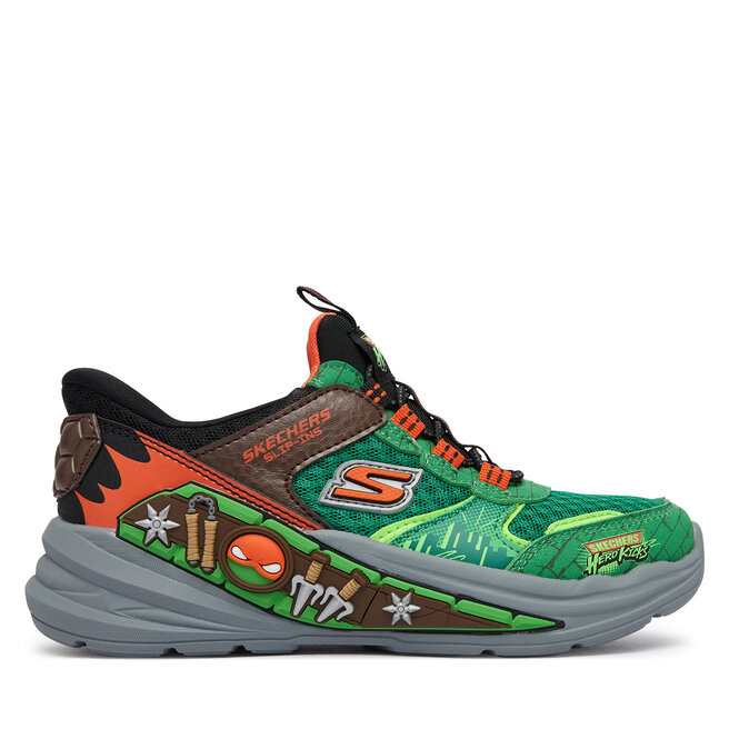 Sneakersy Skechers Slip-Ins: Hyper-Quest 404212L/GRMT Szary - chłopięce
