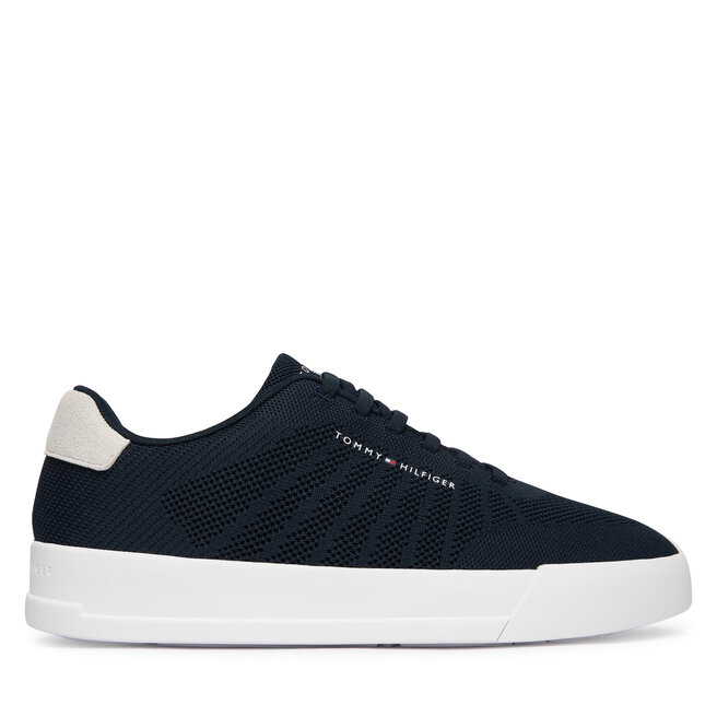 Sneakersy Tommy Hilfiger Th Court Knit FM0FM05823 Granatowy - męskie