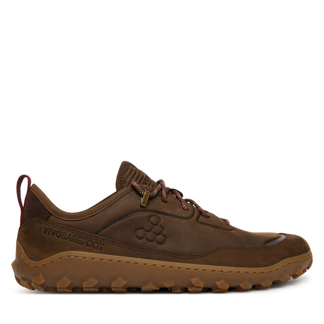 Sneakersy Vivo Barefoot Tracker Leather Low bracken 309623 01 Brązowy - męskie